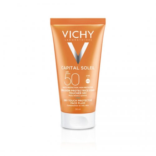 Vichy Capital Soleil SPF50 Αντηλιακή Κρέμα Προσώπου για Ματ Αποτέλεσμα, 50ml
